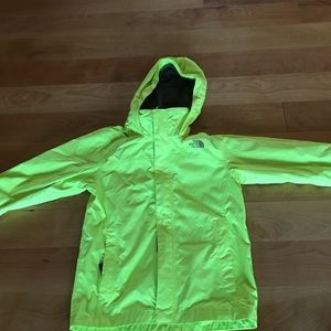 Amazing North Face Rain Jacket Neon Yellow